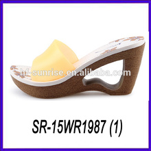 pvc upper slipper high heel slipper new woman slipper